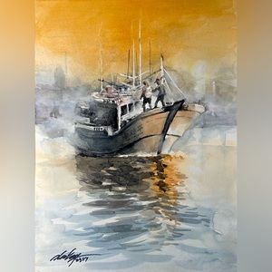 Artist original watercolor painting